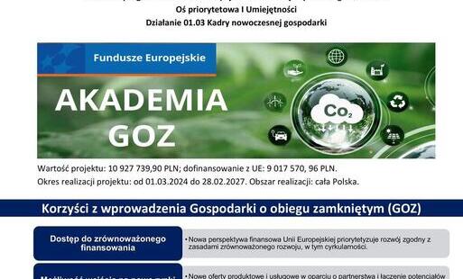 Zdjęcie do Akademia GOZ - bezpłatne szkolenia i doradztwo. Zapraszamy na spotkanie informacyjne online