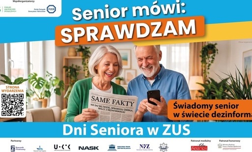 Zdjęcie do INFORMACJA ZUS: Senior m&oacute;wi: SPRAWDZAM! Dni Seniora w ZUS